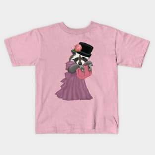 Cute Raccoon Girl Kids T-Shirt